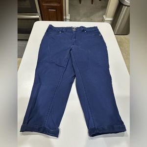 New Directions Weekend Blue Capri’s Size 14W